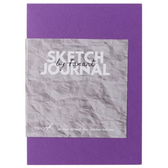 Fanart Academy Sketch Journal 110 GR 60 YP A5 Mor 8663 resmi