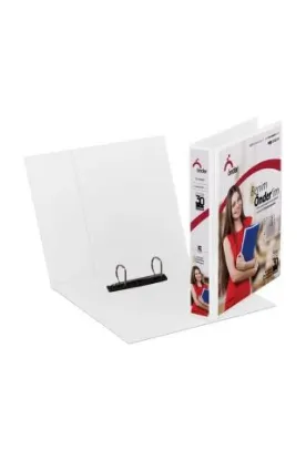 Önder Sunum Klasörü 2 Halkalı 30 MM A4 Beyaz 2003-5 resmi