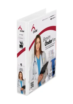 Önder Sunum Klasörü 4 Halkalı 20 MM A4 Beyaz 2012-5 resmi