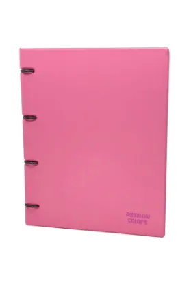 Önder Raınbow Colors 4 Halkalı Pvc Pembe 122-23 resmi