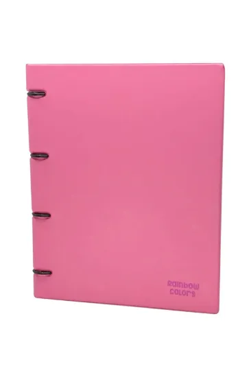 Önder Raınbow Colors 4 Halkalı Pvc Pembe 122-23 resmi