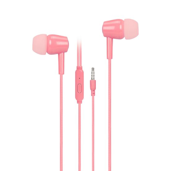 Asonic AS1 Mobil Telefon Uyumlu Kulak içi Pembe Mikrofonlu Kulaklık resmi