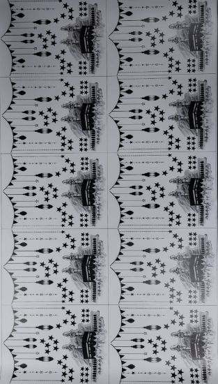 Hoşgeldin Ramazan Siyah Fenerli Kabe Dekoratif Duvar Sticker 20x28cm resmi