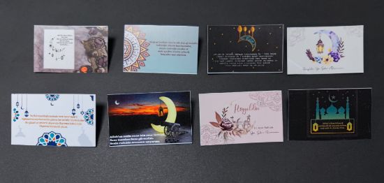 Ramazan Ayına Özel Masa  Sofra Kartları 6 Adet resmi