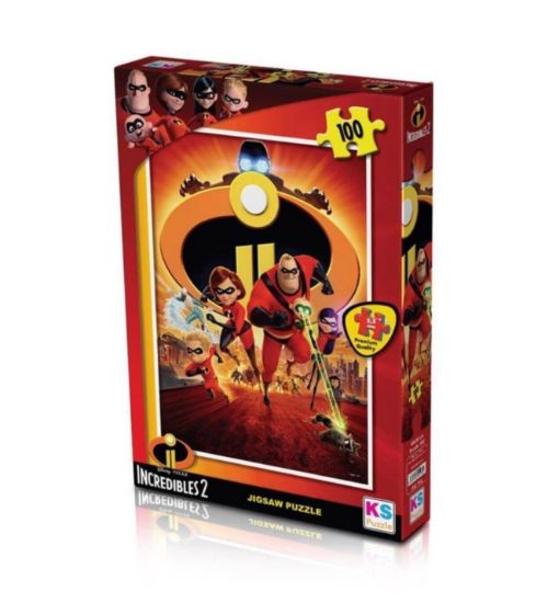Ks Games Puzzle 100 Parça Incredıbles 714 resmi