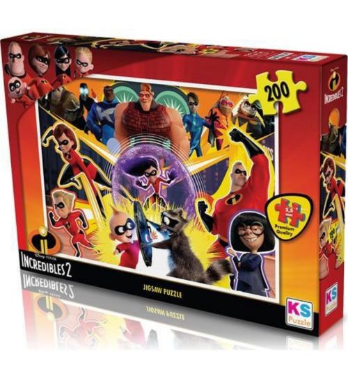 Ks Games Puzzle 200 Parça Incredıbles 113 resmi