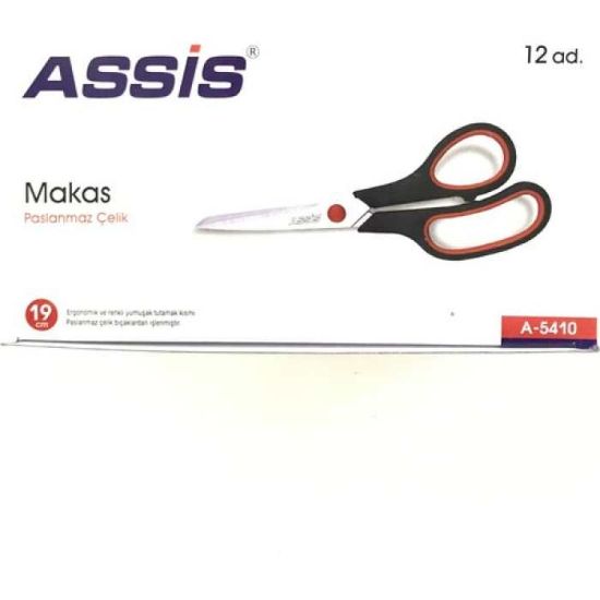 Cassa Makas Inoxy 19 CM (7,5 İnç) Siyah Kırmızı 5410 resmi
