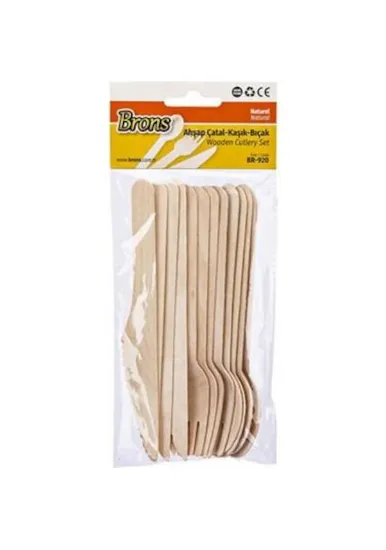 Brons Çatal Kasık Bıçak Naturel BR-920 resmi