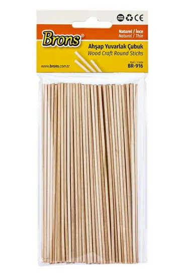 Brons Yuvarlak Çubuk Naturel İnce BR-916 resmi