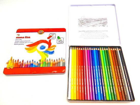 Koh-I Noor Set Of Artist´s ColouRed Pencils 3814 24 resmi