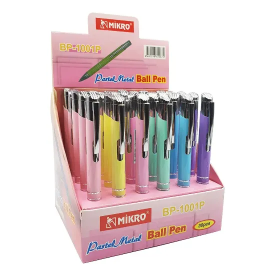 Mikro Tükenmez Kalem Metal 30 LU 1001 (30 Adet) resmi