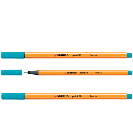 Stabilo Keçe Uçlu İnce Kalem 88 Point 0.4 MM Açık Mavi 88/31 (10 Adet) resmi