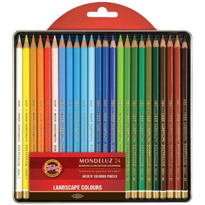 Koh-I Noor Set Aquarel Pencils Landscape 3724 24 resmi