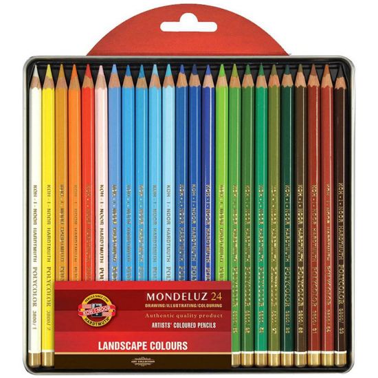Koh-I Noor Set Aquarel Pencils Landscape 3724 24 resmi