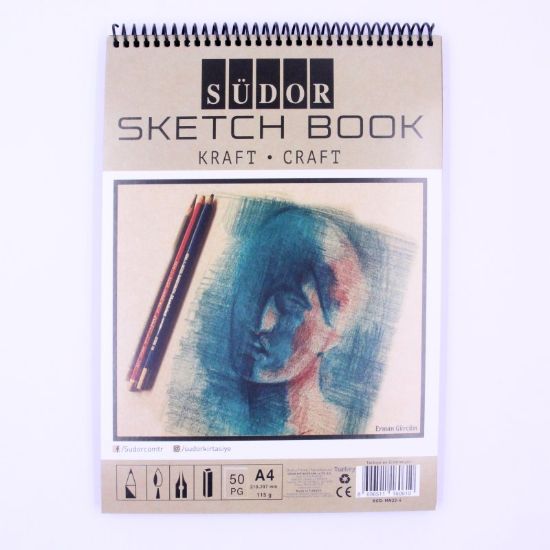 Südor Eskiz Defteri Kraft A5 Telli 115 GR 50 YP MN22-5 resmi