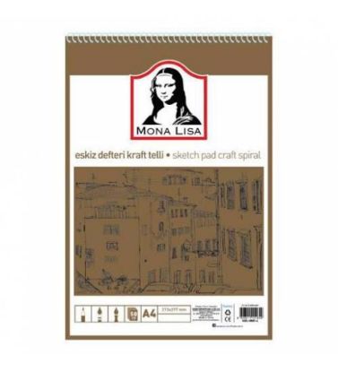 Südor Eskiz Defteri Kraft Mix A4 Telli 100 GR 50 YP MN23-4 resmi