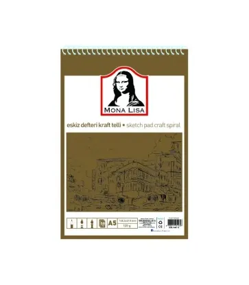 Südor Eskiz Defteri Kraft Mix A5 Telli 100 GR 50 YP MN23-5 resmi