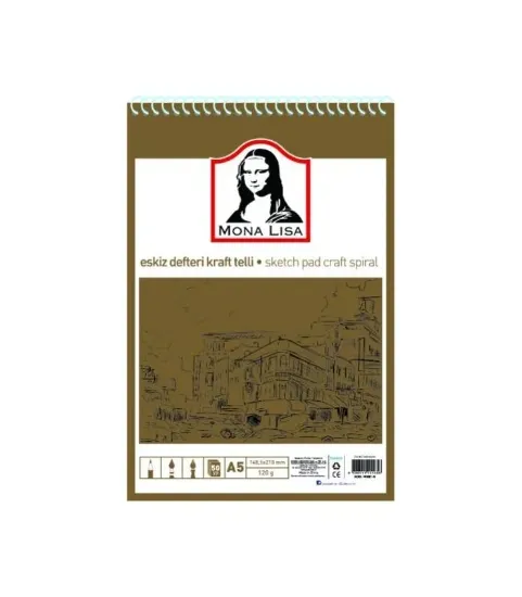 Südor Eskiz Defteri Kraft Mix A5 Telli 100 GR 50 YP MN23-5 resmi