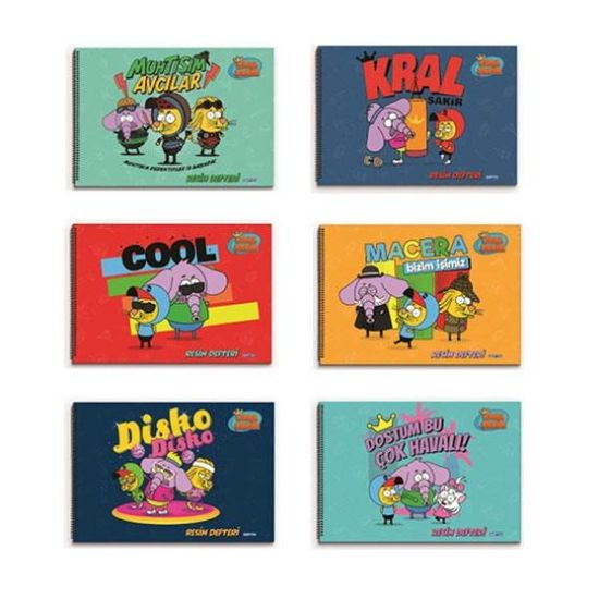 Gıpta Resim Defteri Spiralli 15 YP 25x35 Kral Şakir (12 Adet) resmi