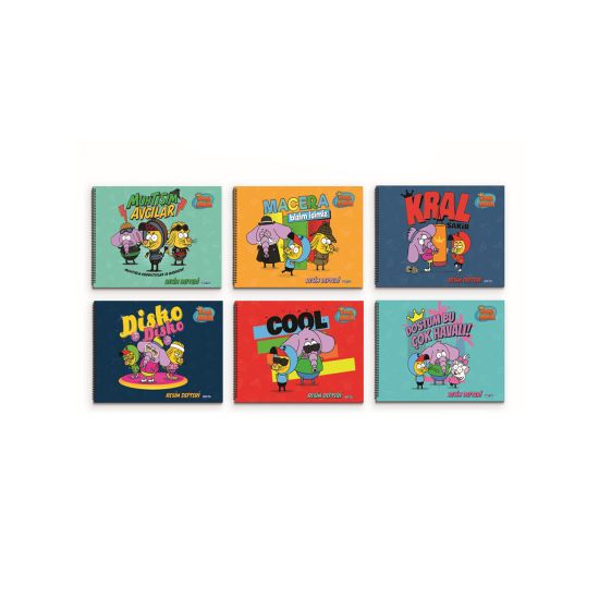 Gıpta Resim Defteri Spiralli 15 YP 17x24  Kral Şakir (12 Adet) resmi