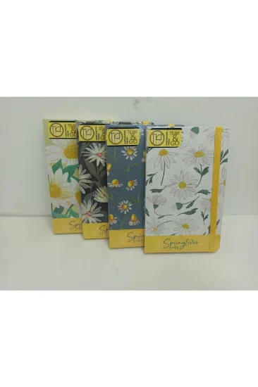 Gıpta Sprıng Tıme İp.Dkş.Sert Kapak Defter 17x24 120 YP Çizgisiz St resmi