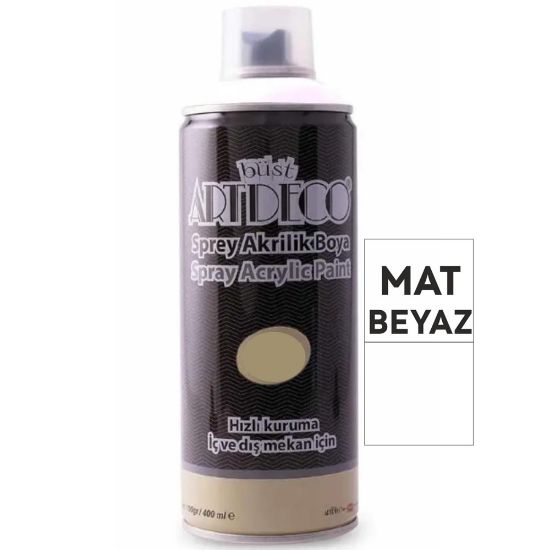 Artdeco Akrilik Sprey Boya 400 ML Mat Beyaz M060 resmi