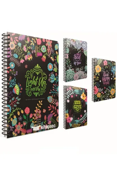 Gıpta Spiralli Sert Kapak Defter Best Notes 17x24 120 YP Çiz. resmi