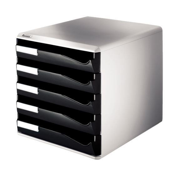 Leitz Evrak Rafı Çekmeceli Plastik 5 Lİ Siyah 5280 resmi