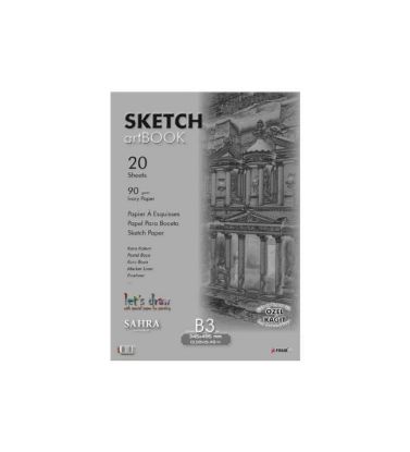 Sahra Bloknot Tutkallı Ivory Kağıt 34,5x49,5 CM 90 GR resmi