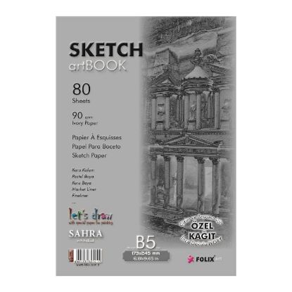 Sahra Bloknot Tutkallı Ivory Kağıt 17,3x24,5 90 GR  resmi