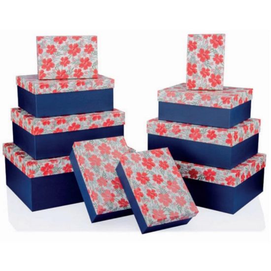 Gıpta Hediye Kutusu Rutıla Navy Küp 5 Li BX77780 resmi