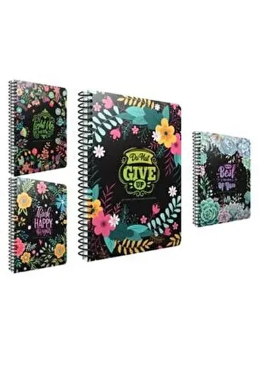 Gıpta Spiralli Sert Kapak Defter Best Notes 20x28 120 YP Kareli 5082 resmi