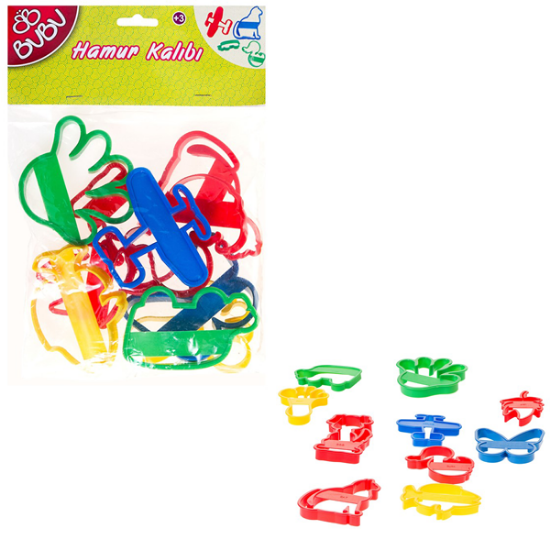 Bu-Bu Oyun Hamuru Kalıbı Merdane Seti 6 Parça BUBU00002 resmi