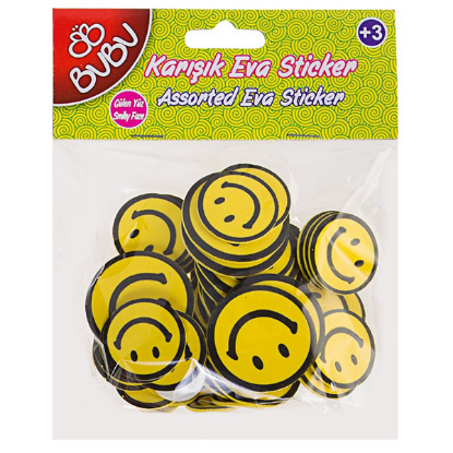 Bu-Bu Eva Sticker 24 LÜ Karışık ST0013/...ST0016 BUBU-STS006 resmi