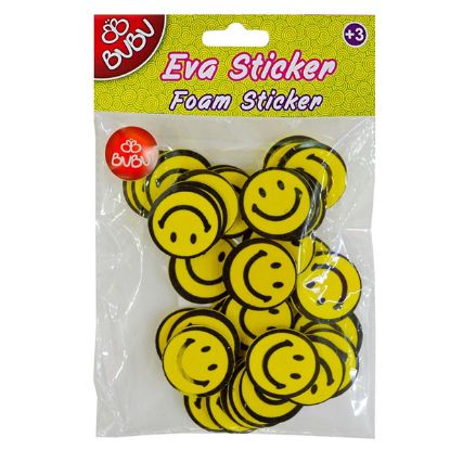 Bu-Bu Eva Sticker Gülen Yüz Orta BUBU-STS030 resmi