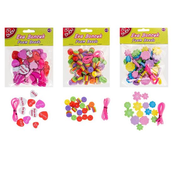 Bu-Bu Eva Boncuk Seti 12 Li Pvc BUBU00087 resmi