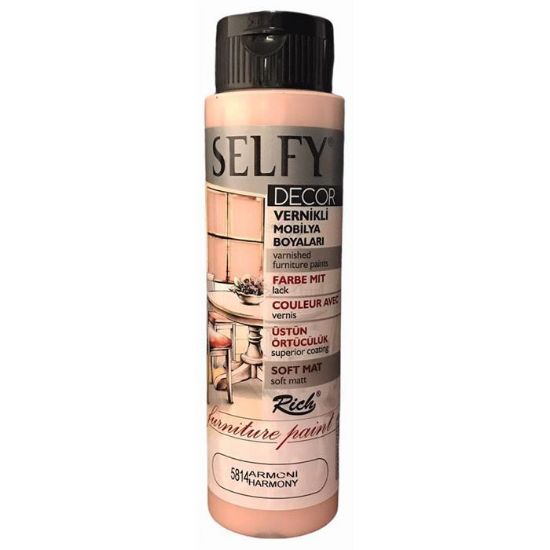 Rich Selfy Decor Vernikli Mobilya Boyası 500 CC Armoni 5814 resmi