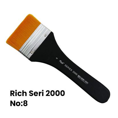 Rich Fırça 2000 Serisi No:8 Sarı Sent. Siyah Saplı Zemin FRÇ-01285 resmi