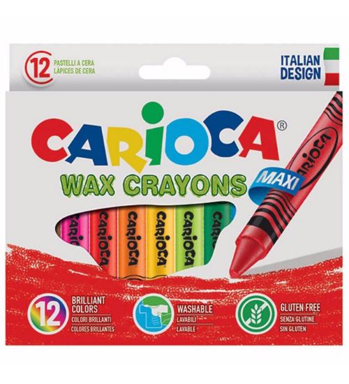 Carioca Pastel Boya Wax Maxı Yıkanabilir 12 Li 42369 resmi