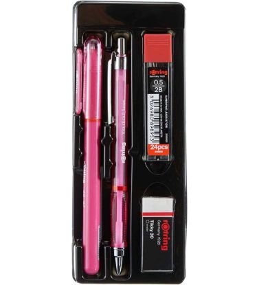 Rotring Visuclick+jel Okul Seti-0.5 MM Pembe resmi