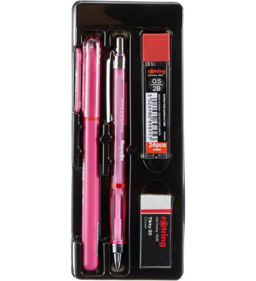 Rotring Visuclick+jel Okul Seti-0.5 MM Pembe resmi
