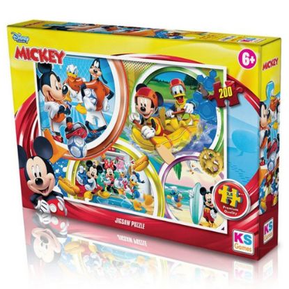Ks Games Puzzle 200 Parça Mickey Mouse 113 resmi