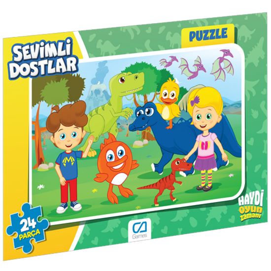 Ca Puzzle 24 Parça Sevimli Dostlar Frame 1 5121-5122 resmi