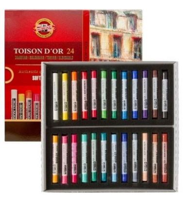 Koh-I Noor Set Of Artist´s Dry Chalks 8514 24 resmi