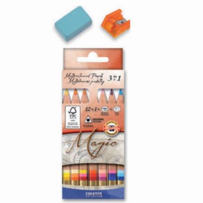 Koh-I Noor Magic Pencils 12+1 Fsc 100% 3404N resmi