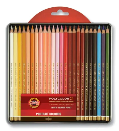 Koh-I Noor Set Of Artists ColouRed Penci 3824 24 Por resmi