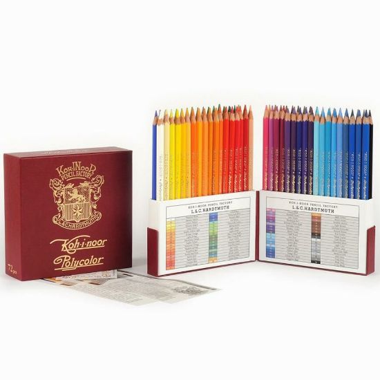Koh-I Noor ColouRed Pencils Retro 3827 72 resmi