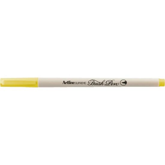 Artline Supreme Brush Uçlu Kalem Fosforlu Sarı EPFS-F (12 Adet) resmi
