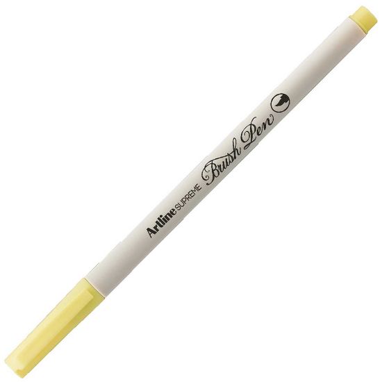 Artline Supreme Brush Uçlu Kalem Açık Sarı EPFS-F (12 Adet) resmi