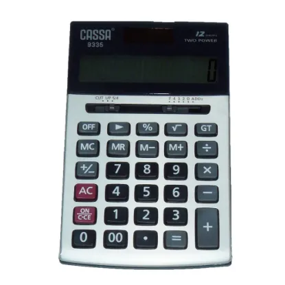 Cassa Hesap Makinesi Elektronik 12 Hane Siyah 9335 resmi